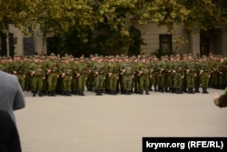 Шикування мобілізованих до російської армії. Севастополь, вересень 2022 року