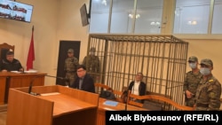 Тенгиз Бөлтүрүктүн бөгөт чарасы Бишкек шаардык сотунда каралып жаткан учур. 3-октябрь, 2022-жыл.