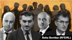 Члены движения «Сила народа»: Дмитрий Хундадзе, Михаил Кавелашвили, Гурам Мачарашвили и Созар Субари (коллаж)