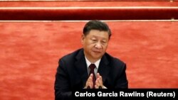 Си Цзиньпин Кытай Коммунисттик партиясынын ХХ курултайында. Бейжин. 23-октябрь, 2022-жыл.