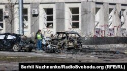 Наслідки російського удару в центрі Києва, 10 жовтня 2022 року