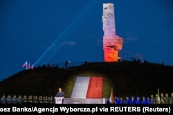 Польшанын президенти Анджей Дуда. Гданьск. 01.9.2020.
