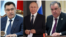Кыргызстан, Орусия, Тажикстандын президенттери Садыр Жапаров, Владимир Путин жана Эмомали Рахмон.