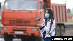 Ақтөбедегі "Диапазон" газетінің журналисі хабар дайындап жүр