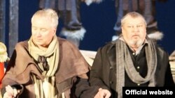 Сяргей Краўчанка (справа) і Віктар Манаеў