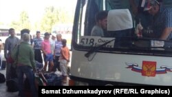 Бишкектеги Чыгыш автобекети (25.08.15)