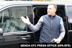 Новий тренер італійської команди «Дженоа», український футболіст Андрій Шевченко. Генуя, Італія, 8 листопада 2021 року