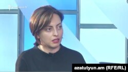 Armenia - Lena Nazarian, a senior member of the opposition Yelk alliance, speaks to RFE/RL in Yerevan, 6Jun2017.