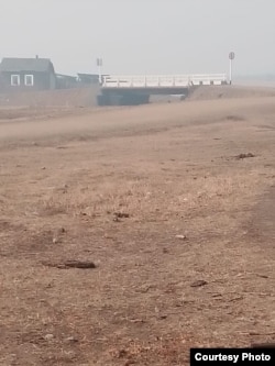 Забайкальское село Ульдурга в дыму на 9 день лесных пожаров