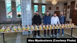 Мордовия мөселманнары Айсә Айзатуллин, Хафиз Айзатуллин, Зәки Айзатуллин һәм Рәис Тышкин.