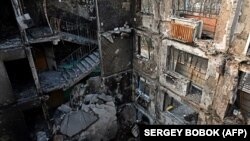 Ուկրաինա - Կիսավեր շենք Խարկովում, ապրիլ, 2022թ․