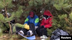 Мігранти на кордоні Білорусі і Польщі (архівне фото)