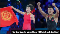 Айсулуу Тыныбекова, Эрназар Акматалиев Күрөш боюнча дүйнөлүк чемпионатта, 5-октябрь, 2021-ж. Осло, Норвегия.