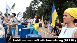 Участиники мітингу біля Верховної Ради, 11 липня 2017 року