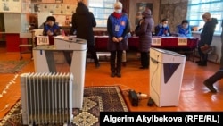 Сууктан улам иштебей калган үкөк. Талас шаары. 10-январь, 2021-жыл.