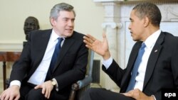 باراک اوباما و گردون براون