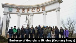 Ուկրաինայում Վրաստանի դեսպանն այցելել է Խերսոն, 24-ը նոյեմբերի, 2022թ.