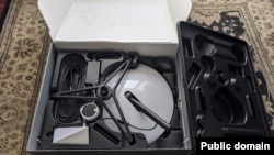 نمونه‌ای از تجهیزات استارلینک که به ایران قاچاق شده است