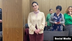 Ketevan Kharaidze appears in court in Moscow on December 12.