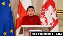 Վրաստանի նախագահ Սալոմե Զուրաբիշվիլին, Թբիլիսի, 28 դեկտեմբերի, 2022թ.