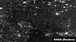 NASA иярчене төшергән рәсемдә Украина өлеше караңгы