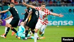 Футболістам Хорватії (на фото) вистачило однієї перемоги і двох нічиїх, щоб випередити бельгійців