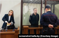 Анджэй Пачобут на лаве падсудных, люты 2023 году