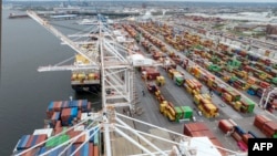 АҚШ-тың Балтимор порты. Мэриленд, 10 сәуір, 2025 жыл. 