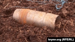 Російський боєприпас на городі садиби на Херсонщині