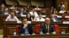 Armenia -- Deputies from the ruling My Step alliance attend a parliament session in Yerevan, June 28, 2019.