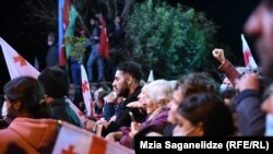 Пратэст пад турмой у Руставі, 6 лістапада 2021 году