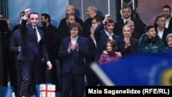 Лидеры «Грузинской мечты» – Ираклий Гарибашвили, Ираклий Кобахидзе и Каха Каладзе, архивная фотография