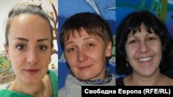 Акулина Арикова, Анастасия Новикова и Вяра Михайлова