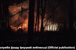 На месцы катастрофы. Фота прэс-службы ўраду Іркуцкай вобласьці Расеі