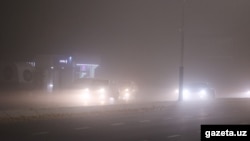 Тошкентда кузатилган чанг бўронидан лавҳа (архив сурати)