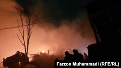 Пожар на рынке "Баракат" Бободжон Гафуровского района