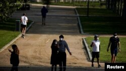 Адзін з мадрыдзкіх паркаў сёньня.