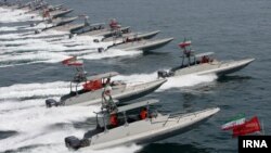 قایق‌های تندروی سپاه پاسداران در خلیج فارس