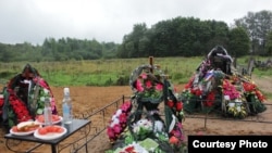 Могила погибшего на Украине псковского десантника Леонида Кичаткина.