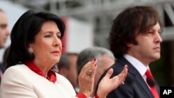 Саломе Зурабишвили и Ираклий Кобахидзе, 26 мая 2024 года