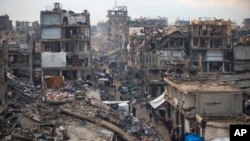 ویرانه‌های ناشی از حملات اسرائیل به غزه