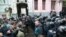 Ілюстрацыйнае фота. Сутыкненьні паміж паліцыяй і прыхільнікамі Міхэіла Саакашвілі ў Кіеве 5 сьнежня 2017 году