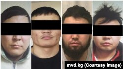 Орусияда кармалган төрт кыргызстандык. Ички иштер министрлиги тараткан сүрөт.