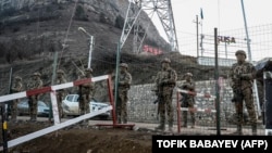 Азербайжандын аскерлери Лачин коридорунда. Декабрь, 2022-жыл