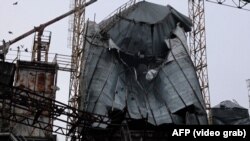 Зруйноване Росією зерносховище в порту Очакова