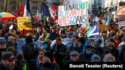 Կենսաթոշակային բարեփոխումների դեմ բազմամարդ ցույց Ֆրանսիայում, արխիվ