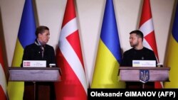 Метте Фредеріксен і Володимир Зеленський