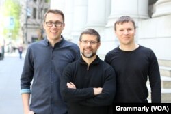 Олексій Шевченко, Бен Гувер та Максим Литвин, фото Grammarly