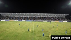 Кара-Суу шаарындагы “Манас” футболдук стадиону.