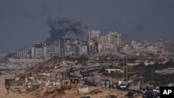 نمایی از بمباران‌های شدید اسرائیل در نوار غزه